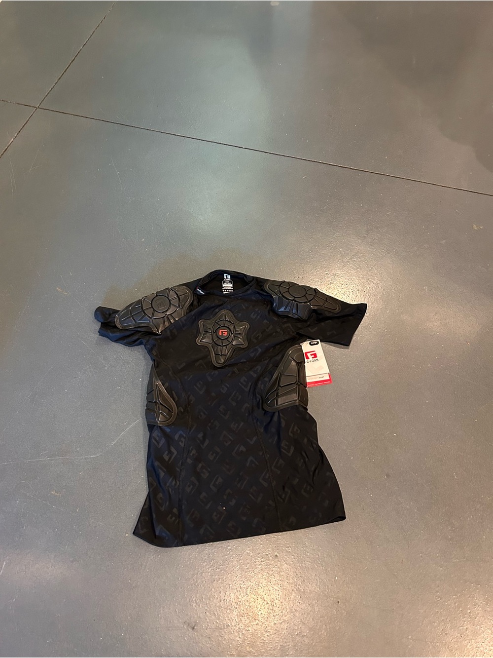 G-Form Black Protective Compression Shirt with Padded Panels